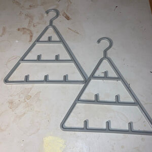 Unbranded Gray Triangle Closet Accessories Hangers One Size